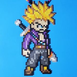 Super Saiyan Trunks kandi perler necklace